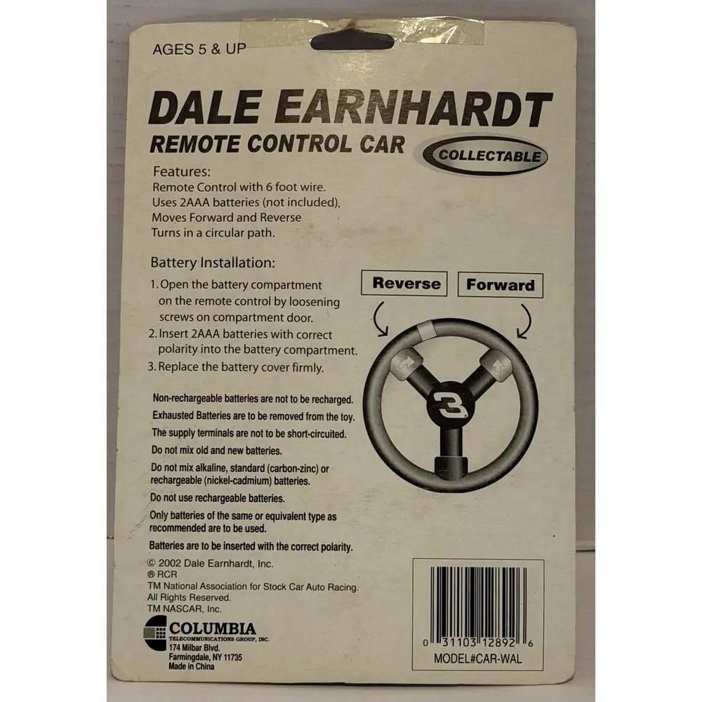 NASCAR Dale Earnhardt Sr. #3 Goodwrench Remote Control Car Collectable NOS NIP